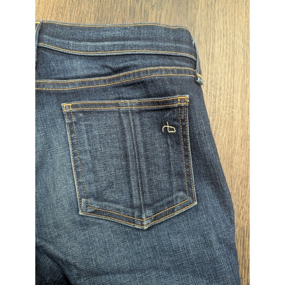 Rag & Bone Jeans Womens 26 Blue Dark Wash Skinny Jeans Kensington Low Rise - Picture 8 of 15